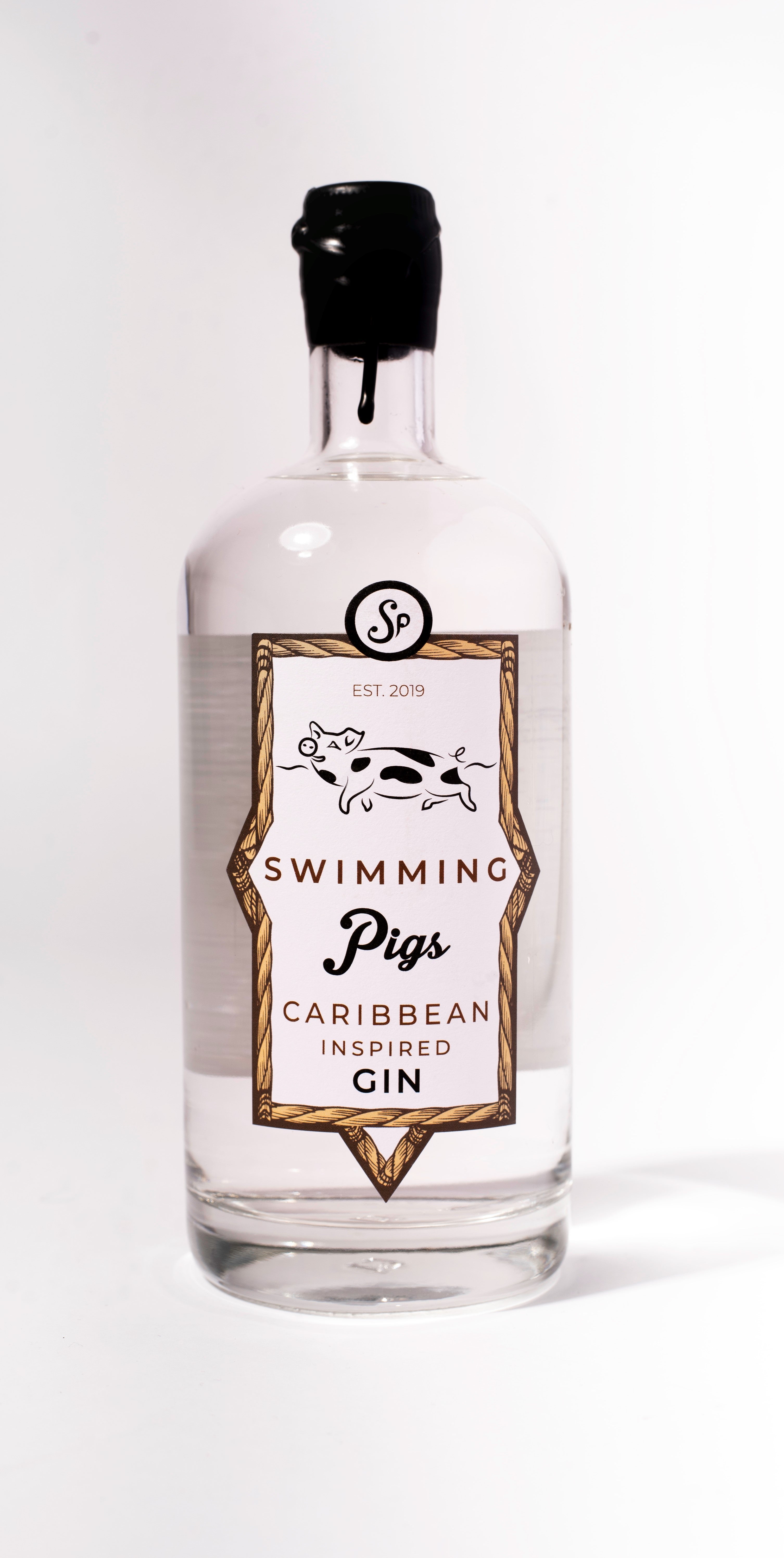 Swimming Pigs Caribbean Gin 70cl